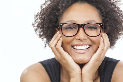 A happy woman after cosmetic dentistry in Burnaby, BC