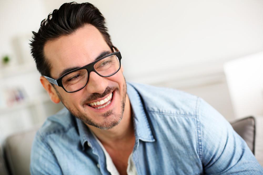 Man smiling